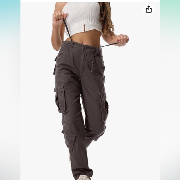 Pants - Gray Cargo Pants